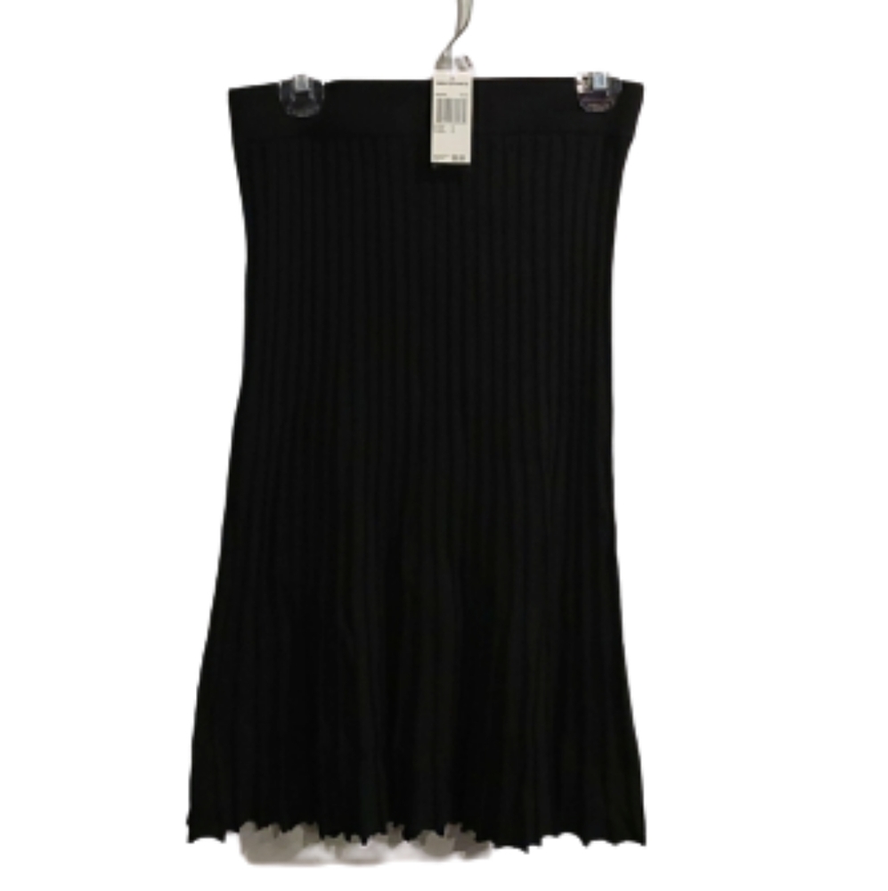 NWT Premise Black Ribbed Sweater Skirt